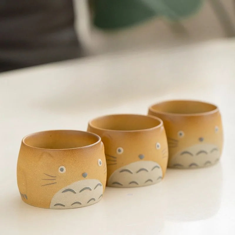 Cute Cartoon Teapot Ceramic Cooking Teapot Household Rough Pottery Teacup Kung Fu Tea Set