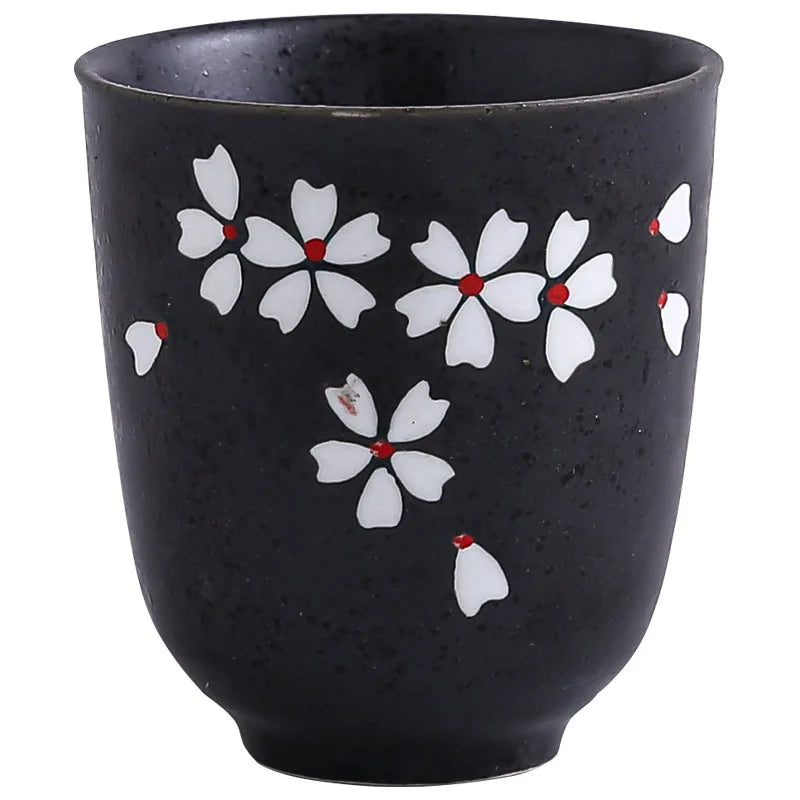 1PC Japanese style ceramic cup hand-painted home tea cup, Japanese cuisine ceramic coffee